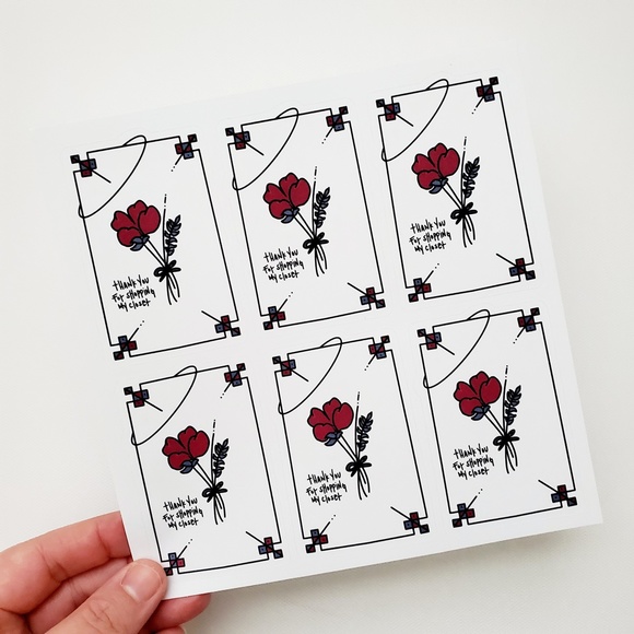 LB008 STICKERS Custom Poshmark Thank You Stickers Shipping Supplies [Price Firm] - Picture 4 of 10